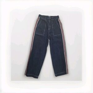 Urban Outfitters BDG Contrast Stitch Workwear Jeans Red Stripe Size 26